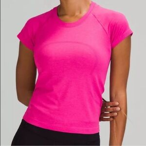 Lululemon Sonic Pink Swiftly Tech-race length, size 8